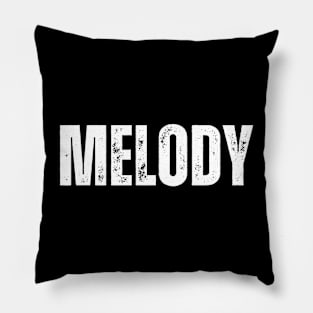 Melody Name Gift Birthday Holiday Anniversary Pillow
