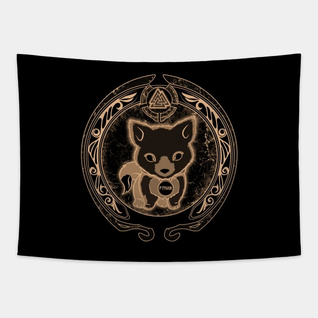 Cute Fenris Tapestry by NicGrayTees