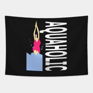 Aquaholic for wild water lovers Tapestry