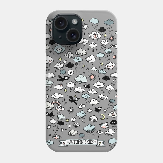 Autumn Skies Pattern Phone Case by Freeminds