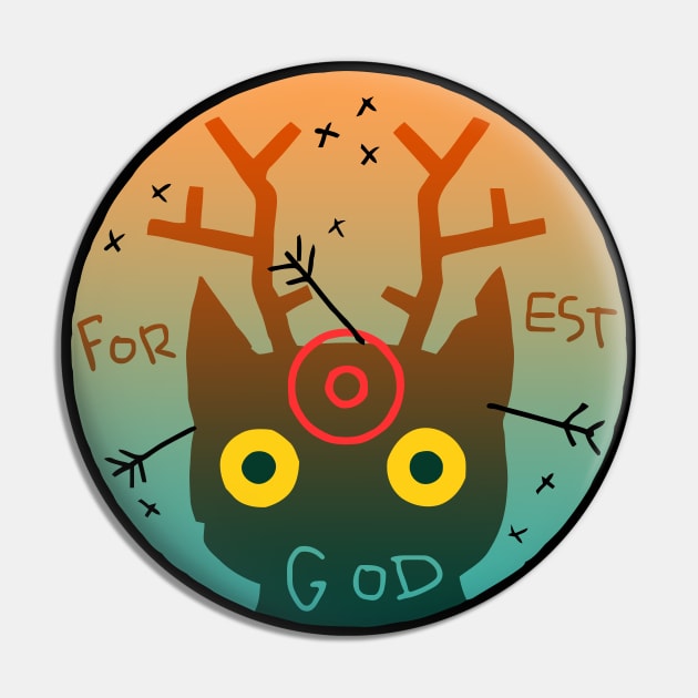 Night In The Woods Forest God Pin by katmargoli