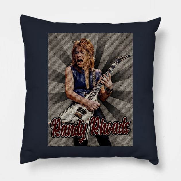 Randy Rhoads Classic Pillow by StickMen