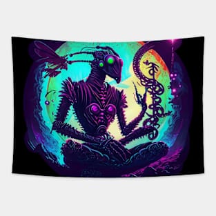 Meditating Mantis Tapestry