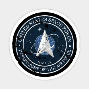 space force logo vintage Magnet