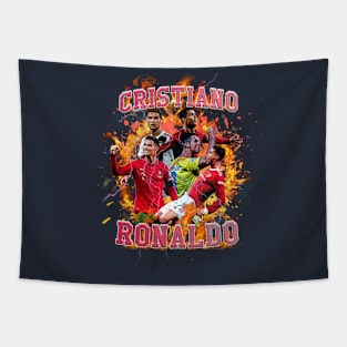 Ronaldo bootleg t shirt design Tapestry