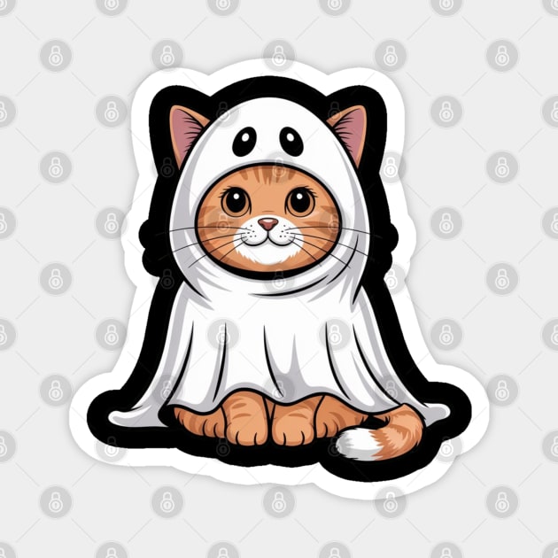 Halloween-Cat Magnet by Creatifly Graphic Tees