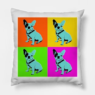 4 square pop art dog Pillow