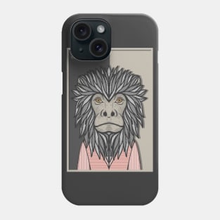 Black Howler Monkey Phone Case