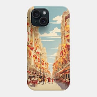 La Rambla Barcelona Spain Travel Tourism Retro Vintage Phone Case