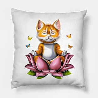 Kawaii Cat Meditation Pillow