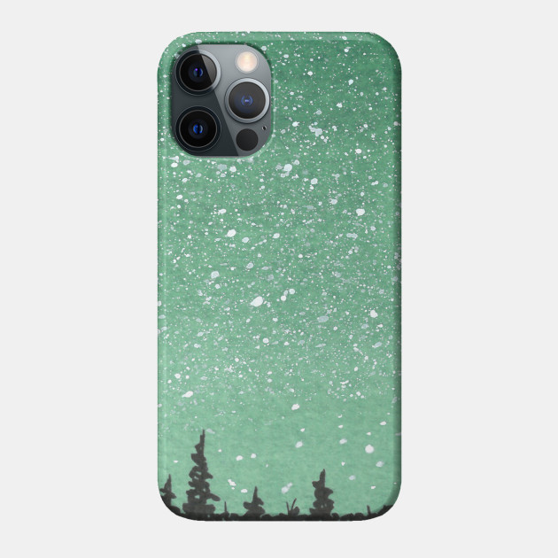 Green Nightsky - Galaxy - Phone Case