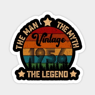 Father's Day Shirt Vintage 1956 The Men Myth Legend 64th Birthday Gift Magnet