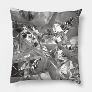 Silver Crystal Foil Pillow