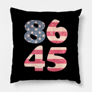 8645 Impeach President Trump American Flag Pillow