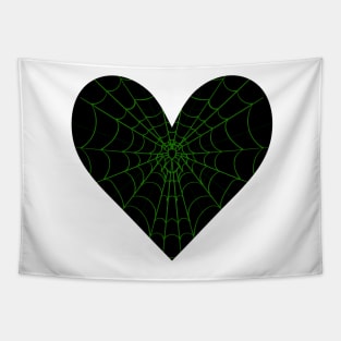 Spider Web Heart V7 Tapestry