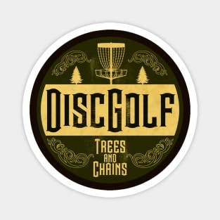 Disc Golf Trees and Chains Magnet