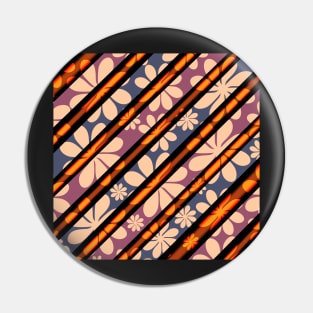 Floral stripes in autumn Pin