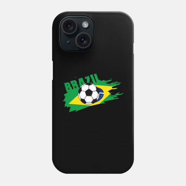 Brazil Soccer Brazil Futbol Football Brazilian soccer Flag Jersey Phone Case by JayD World