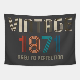 Vintage 1971 Aged to Perfection 50th birthday gift Tapestry