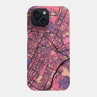 Turin Map Pattern in Purple & Pink Phone Case