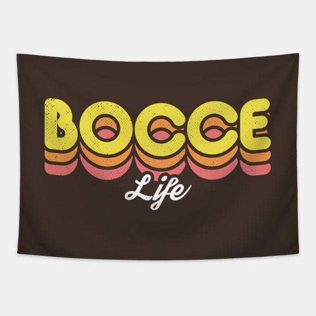 Retro Bocce Life Tapestry by rojakdesigns