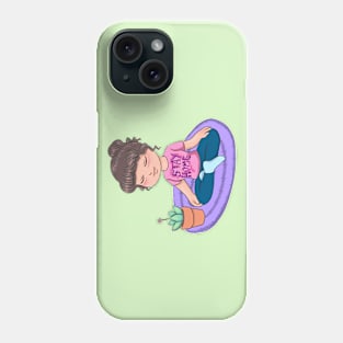 Stay home and meditate Phone Case