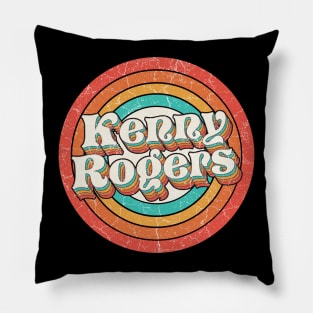 Kenny Proud Name - Vintage Grunge Style Pillow