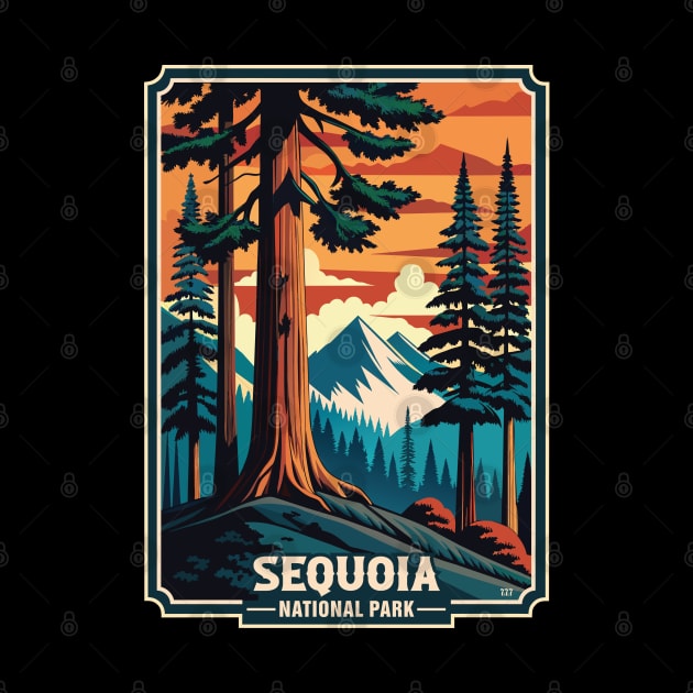 Retro Sequoia National Park by Surrealcoin777