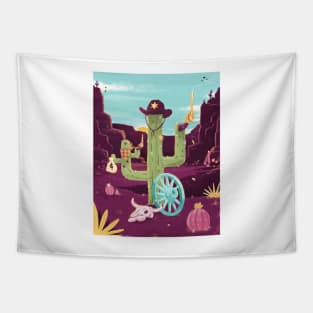 Cactus Robber Tapestry