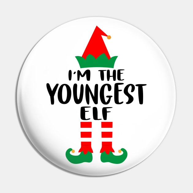 I'm the youngest ELF Family Matching Group Christmas Costume Pajama Funny Gift Pin by norhan2000