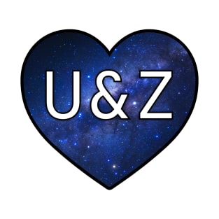 Initials - U & Z (Space) T-Shirt