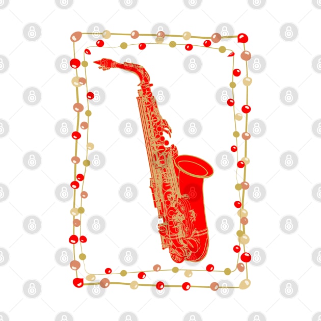 Christmas Saxophone by AngelFlame