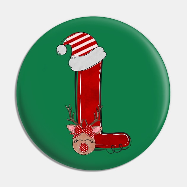 Letter L - Christmas Letter Pin by Pop Cult Store