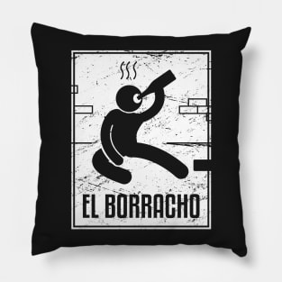 El Borracho | Loteria Mexican Tarot Card Pillow