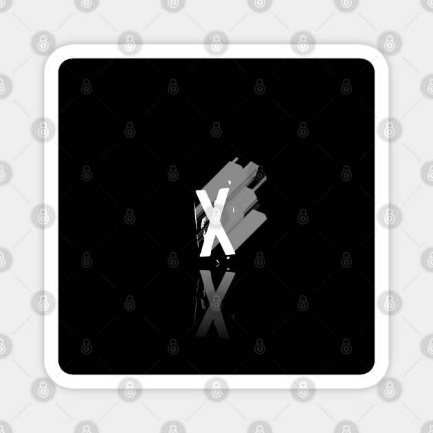 letter X Magnet by Retrofit