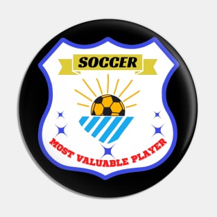 Most valuable player soccer Pin