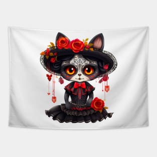 Dia de los Muertos Cat #2 Tapestry