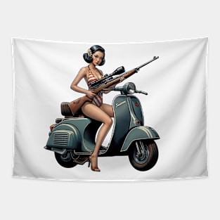 Scooter Girl Tapestry