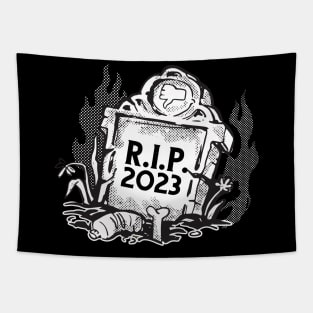 R.I.P. 2023 Funny New year Tapestry