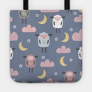 Sweet sleeping sheep pattern Tote