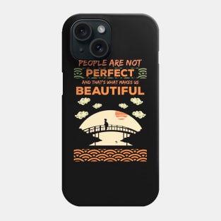 People are not perfect and thats what makes us beautiful recolor 3 Phone Case