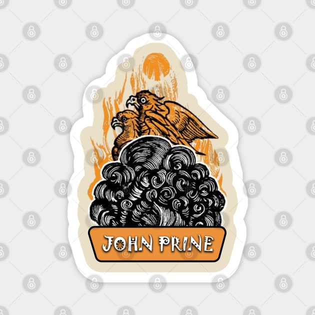 John Prine  Original Aesthetic Tribute 〶 Magnet by Terahertz'Cloth