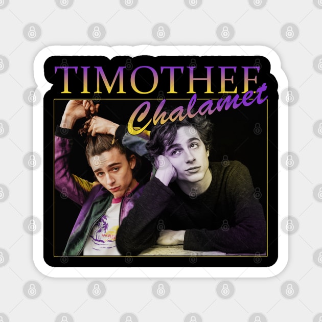 Timothee Chalamet retro style Magnet by chidees