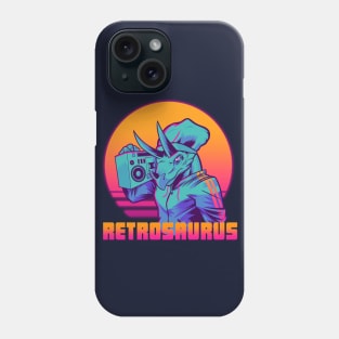 Retrosaurus - Tricera-Hop Phone Case