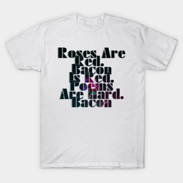 red bacon t shirt