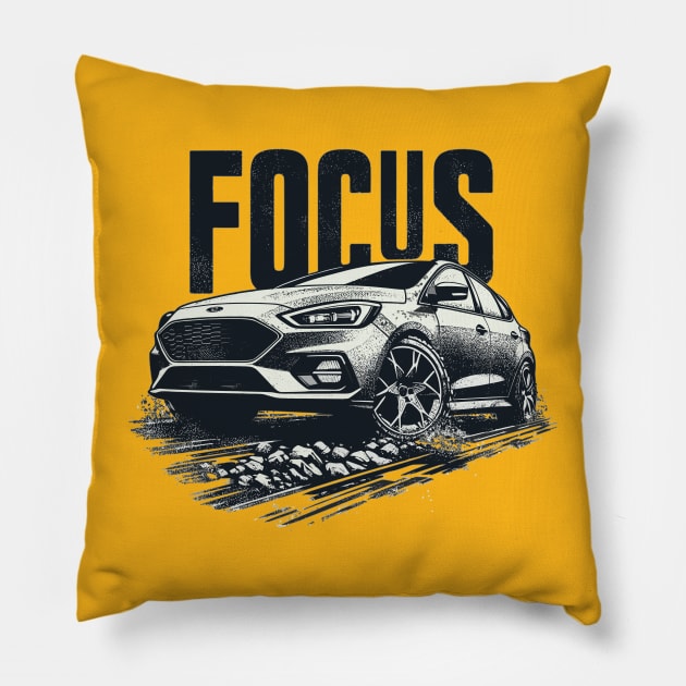 Ford Focus Pillow by Vehicles-Art