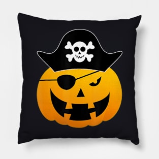 Pirate Pumpkin Jack O Lantern Halloween Funny Pillow