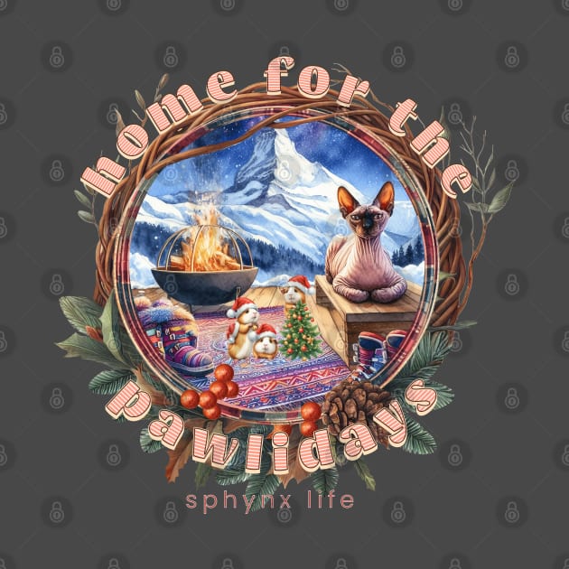 Home For The Holidays Aspen Sphynx Life 23S by catsloveart