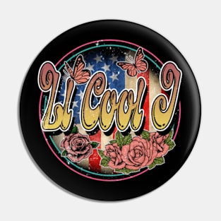 LL Proud Cool To Be J Thanksgiving Name Birthday Style Retro Pin