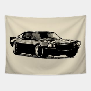 8 bit cars art Tapestry